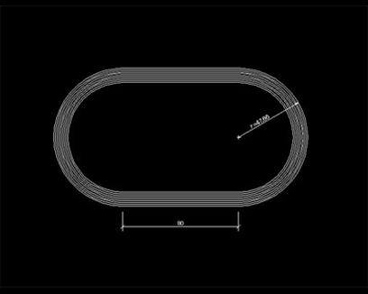 Athletic field Autocad Blocks